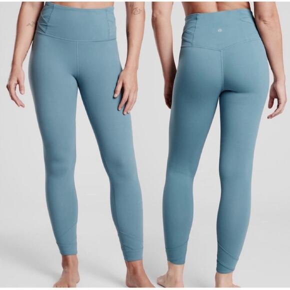 Athleta‎ Elation Pirouette 7/8 Blue Leggings Size XXS Petite - Picture 1 of 13